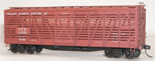 40' Wood Stock Car - Kit (Plastic) -- Chicago & North Western #34082-1