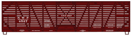 40' Wood Stock Car - Kit -- Northwestern Pacific #4527 (Boxcar Red)