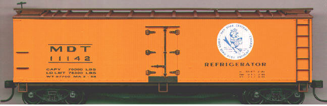 40' Wood Reefer - Plastic Kit -- New York Central