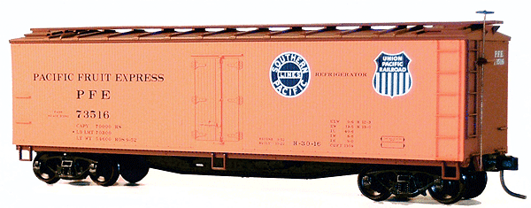 40' Wood Reefer - Plastic Kit -- Pacific Fruit Express