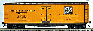 40' Wood Reefer - Plastic Kit -- Western Pacific (Mineral Red, orange)