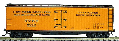 40' Wood Reefer - Plastic Kit -- New York Despatch (Mineral Red, ATSF Orange)