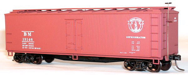 40' Wood Reefer - Plastic Kit -- Boston & Maine
