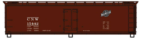 40' Wood Reefer - Kit -- Chicago & North Western 15442 (Boxcar Red, black)