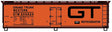 40' Wood Reefer - Kit -- Grand Trunk Western 206924 (orange, black, Large GT Logo)