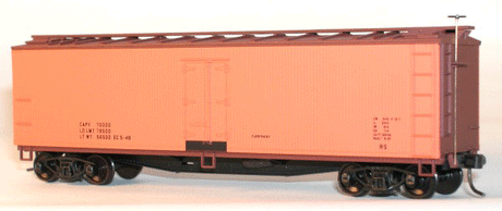 40' Wood Reefer - Plastic Kit -- Data Only w/Orange Sides