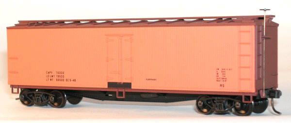 40' Wood Reefer - Plastic Kit -- Data Only w/Orange Sides