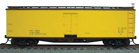 40' Wood Reefer - Plastic Kit -- Data Only (Mineral Red, Railbox Yellow)