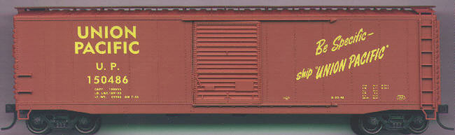 50' Single-Door Riveted-Side Boxcar - Kit -- Union Pacific