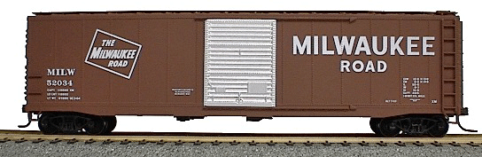 50' Single-Door Riveted-Side Boxcar - Kit -- Milwaukee Road