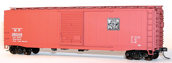 50' Single-Door Riveted-Side Boxcar - Kit -- Western Pacific
