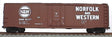 AAR 50' Riveted-Side Plug-Door Boxcar - Kit -- Norfolk & Western (black)