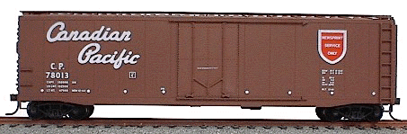 AAR 50' Riveted-Side Plug-Door Boxcar - Kit -- Canadian Pacific (Off Green w/black & white lettering)