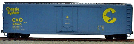 AAR 50' Riveted-Side Plug-Door Boxcar - Kit -- Chesapeake & Ohio - Chessie