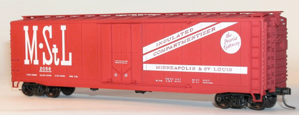 AAR 50' Riveted-Side Plug-Door Boxcar - Kit -- Minneapolis & St Louis
