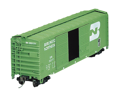 AAR 50' Riveted-Side Double-Door Boxcar - Kit -- Burlington Northern
