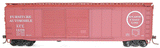 AAR 50' Riveted-Side Double-Door Boxcar - Kit -- Atlantic Coast Line #14106 (Boxcar Red, Circle Logo)-1