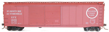 AAR 50' Riveted-Side Double-Door Boxcar - Kit -- Atlantic Coast Line #14106 (Boxcar Red, Circle Logo)-2