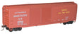AAR 50' Riveted-Side Double-Door Boxcar - Kit -- Union Pacific #455842 (Boxcar Red, Auto Service, yellow Streamliners Slogan)