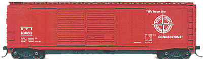 AAR 50' Riveted-Side Double-Door Boxcar - Kit -- Detroit, Toledo & Ironton