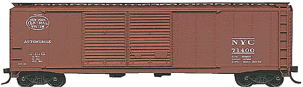 AAR 50' Riveted-Side Double-Door Boxcar - Kit -- New York Central