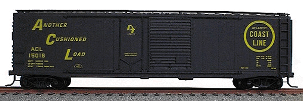 50' Welded-Side Combination-Door Boxcar - Kit -- Atlantic Coast Line (black)