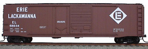 50' Welded-Side Combination-Door Boxcar - Kit -- Erie-Lackawanna (Oxide)