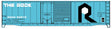 50' Welded-Side Combination-Door Boxcar - Kit -- Rock Island #50576 (blue, white, black)