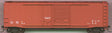 50' Welded-Side Combination-Door Boxcar - Kit -- Data Only (Oxide)