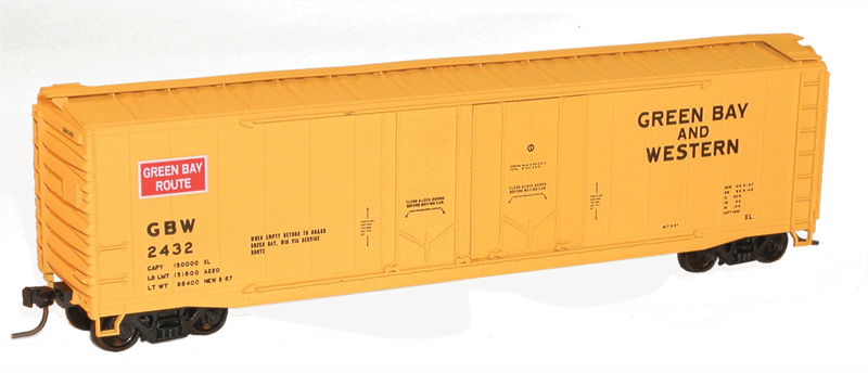 50' AAR Double Plug-Door Boxcar - Kit -- Green Bay & Western #2432-1