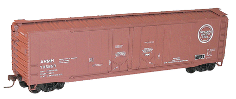 AAR 50' Double Plug-Door Boxcar - Kit -- Missouri Pacific ARMH #786859 (Boxcar Red, Buzz Saw Logo)-1