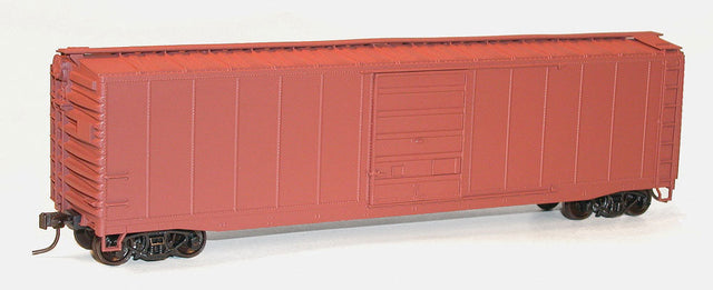 50' Steel Boxcar w/8' Superior Doors, Roofwalk, High Ladders, Brakewheel - K -- Undecorated