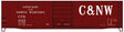 50' Steel Boxcar w/8' Superior Doors, Roofwalk, High Ladders, Brakewheel - K -- Chicago & North Western #4528 (Boxcar Red, Large C&NW)