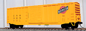 50' Exterior-Post Modern Boxcar - Kit -- Chicago & North Western