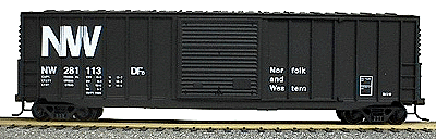 50' Exterior-Post Modern Boxcar - Kit -- Norfolk & Western