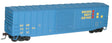 50' Exterior-Post Plug-Door Boxcar - Kit -- Golden West Service GVSR #767194 (blue, yellow, red)