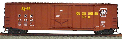 50' Exterior-Post Modern Boxcar - Kit -- Pennsylvania Railroad-1