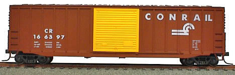 50' Exterior-Post Modern Boxcar - Kit -- Conrail