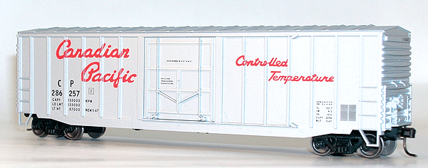 50' Exterior-Post Modern Boxcar - Kit -- Canadian Pacific