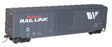 50' Exterior-Post Plug-Door Boxcar - Kit -- Montana Rail Link #20093 (blue, white, red, Lion W)