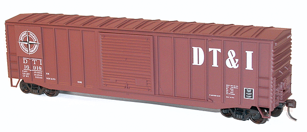 50' Exterior-Post Modern Boxcar - Kit -- Detroit, Toledo & Ohio #16918 (Boxcar Red, Compass Logo)