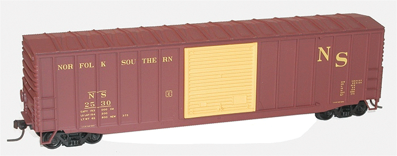 50' Exterior-Post Modern Boxcar - Kit -- Norfolk Southern-1