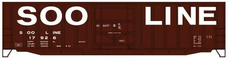 50' Exterior-Post Modern Boxcar - Kit -- Soo Line #17926 (Boxcar Red, white, Billboard Lettering)