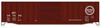 50' Exterior-Post Modern Boxcar - Kit -- Missouri Pacific #367048 (Boxcar Red, Buzz Saw Logo)