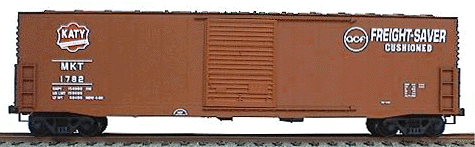 50' Welded-Side Single-Door Boxcar - Kit -- Missouri-Kansas-Texas "Katy"