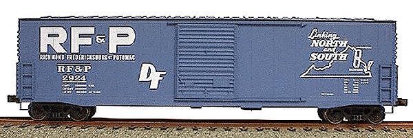 50' Welded-Side Single-Door Boxcar - Kit -- Richmond, Fredericksburg & Potomac (blue)