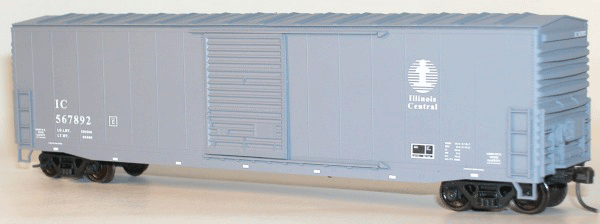 50' Welded-Side Single-Door Boxcar - Kit -- Illinois Central