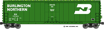 50' Welded-Side Plug-Door Boxcar - Kit -- Burlington Norhern (green)