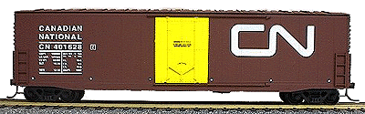 50' Welded-Side Plug-Door Boxcar - Kit -- Canadian National (Mineral Red)