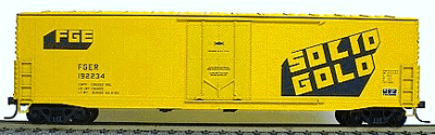 50' Welded-Side Plug-Door Boxcar - Kit -- Fruit Growers Express (yellow)
